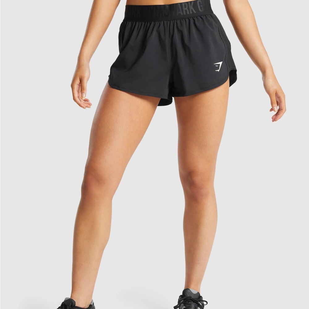 Black training loose fit shorts